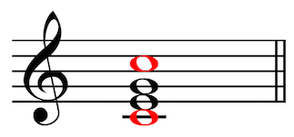 a C-major chord